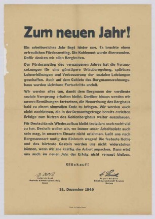 "Zum neuen Jahr!"