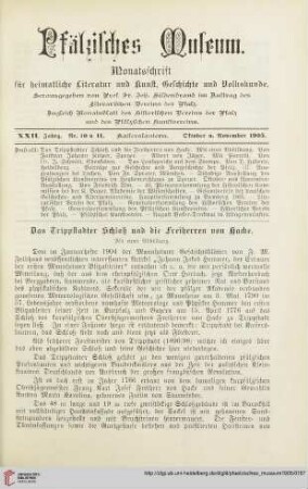 Nr. 10 u. 11 (Oktober u. November 1905)