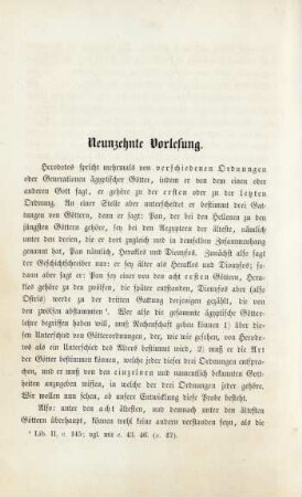 Neunzehnte Vorlesung