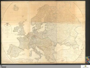 Carte D'Europe : Suivant les derniers Traités : A Sa Majesté Guillaume Ir. Roi des Pays-Bas Grand Duc de Luxemburg &a &a &a