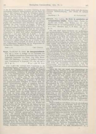 398-399 [Rezension] Albrecht, Ludwig, Die Kirche im apostolischen und nachapostolischen Zeitalter. Zweiter Band. Paulus, der Apostel Jesu Christi. Sein Wirken von der ersten Missionsreise bis zur Gefangenschaft in Cäsarea. (45 bis 54 n. Chr.)