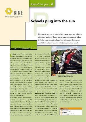 Schools plug into the sun.