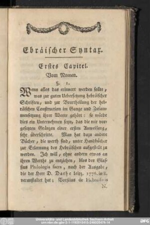 Ebräischer Syntax.