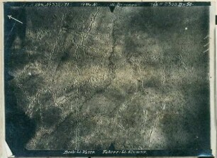 Foto der Stellungen nordwestlich von Bezonvaux (Luftbild)