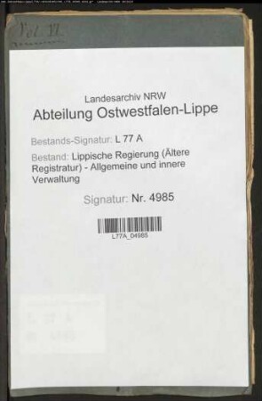 Gendarmerie - Polizei [Generalia] (berittene Polizei, Grenzschutzwache), Bd. 6