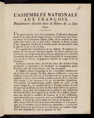 1-12, L' Assemblée Nationale Aux François...