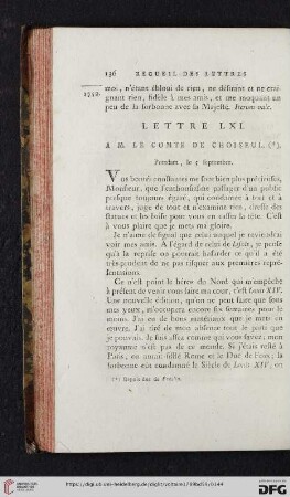 (Lettre LXI - LXX)