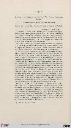 Une lettre inédite du peintre Piat-Joseph Sauvage (1814)