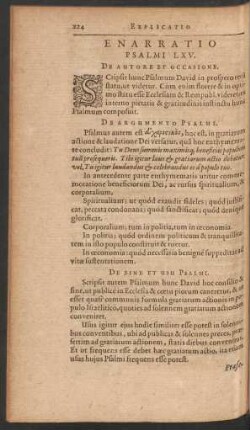 Enarratio Psalmi LXV.
