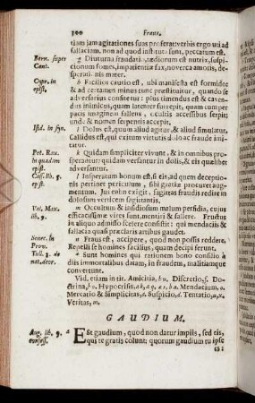 Gaudium. - Gula.