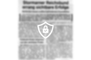 Stormarner Reichsbund errang sichbare Erfolge