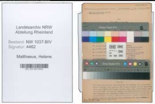 Entnazifizierung Helene Matthaeus , geb. 22.05.1896 ()