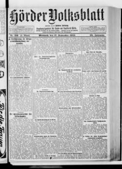 Hörder Volksblatt. 1884-1934