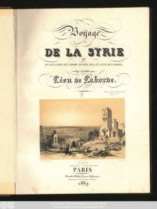 Voyage De La Syrie