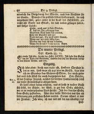 92-107, Die neunte Predigt