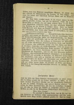 Folgender Brief
