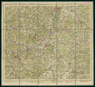 Ravensteins Touristenkarte der Umgegend von Giessen : Offizielle Karte des V.H.C. Giessen