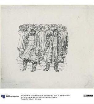 "Eine Steppenfahrt". Männergruppe