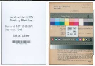 Entnazifizierung Georg Braun , geb. 04.12.1883 (Geschaeftsfuehrer)