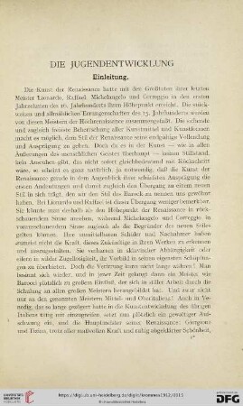 Die Jugendentwicklung