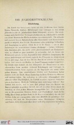Die Jugendentwicklung