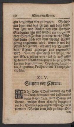 XLV. Simon von Cyrene