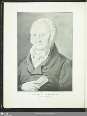 Johann Gottfried Schicht, geb. am 29. Sept. 1753