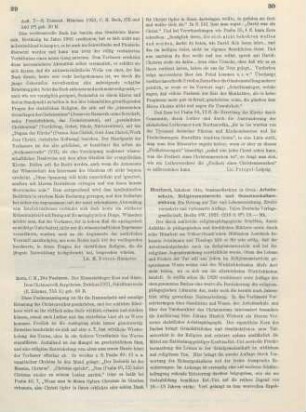 29-30 [Rezension] Zorn, C. M., Die Psalmen, Der Himmelsbürger Kost und Rüste