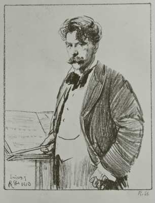 Bildnis des Dirigenten Arthur Nikisch