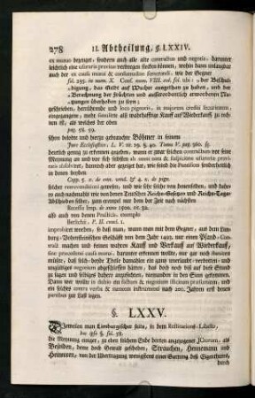 278-288, II. Abtheilung § LXXV