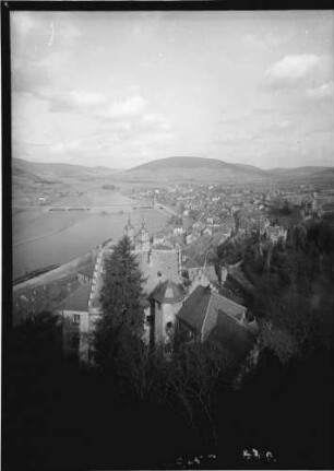 Miltenberg Ortsansicht Blick von der Mildenburg