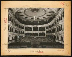 Großherzogliches Hoftheater, Darmstadt: Ansicht Zuschauerraum