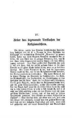 Ueber das sogenannte Verflachen der Religionslehren