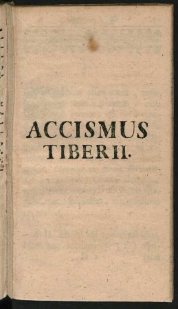 Accismus Tiberii.