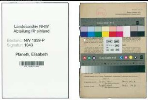 Entnazifizierung Elisabeth Planeth , geb. 08.02.1911 (Studienraetin)