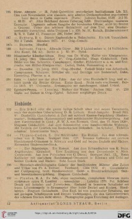 Einbände (Nr. 193 - 203)