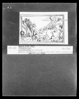 Apokalypse — Der Drache versucht das Weib aufzuhalten, Folio fol. 21 verso