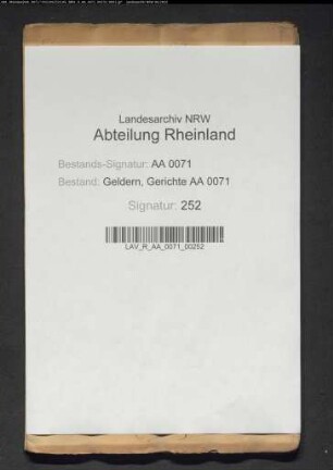 Auszug aus dem Boenderboek betreffend die Morgenzahl