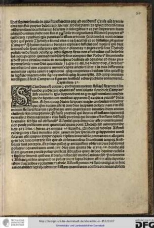 Sciendum est autem quod prediÂ´ctum motum stellarum fixarum et secundum eandem predictam quantitatem anni solaris sicut dicit Campanus...