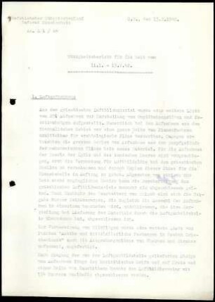 Tätigkeitsbericht vom 11.01.-13.02.1942