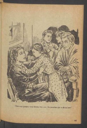 - Eres muy guapa y muy buena, hija mia ¿Me permites que le de un beso? - [Ilustración]