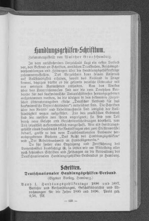Handlungsgehilfen-Schrifttum.