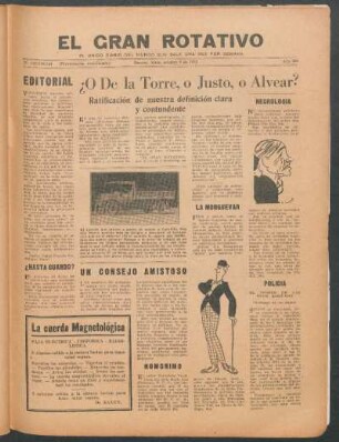 El gran rotativo : El único diário del mundo que sale una vez por semana