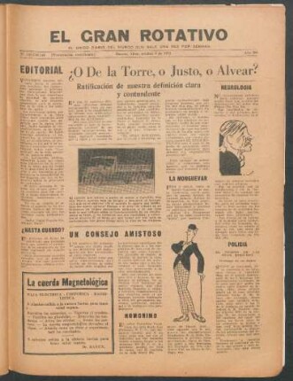 El gran rotativo : El único diário del mundo que sale una vez por semana