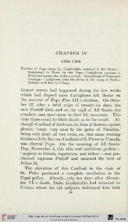 Chapter IV: 1503-1504