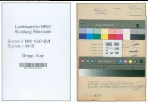 Entnazifizierung Alex Gropp , geb. 28.04.1904 (Angestellter)