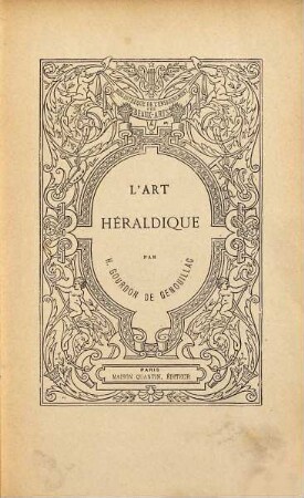 L' art héraldique