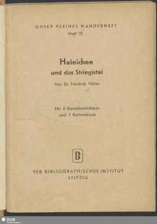 Hainichen und das Striegistal