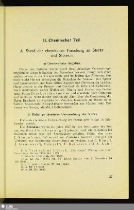 II. Chemischer Teil