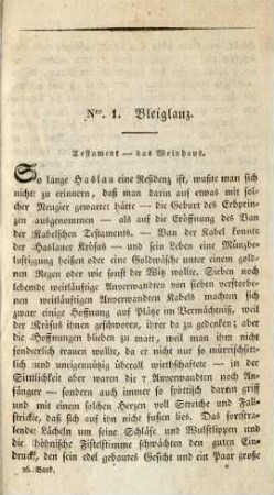 Nro. 1. Bleiglanz